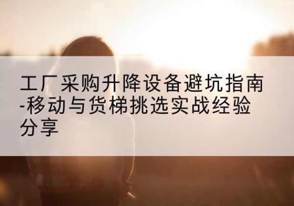 雨湖移动式升降机怎么选-工厂采购升降设备避坑指南-移动与货梯挑选实战经验分享